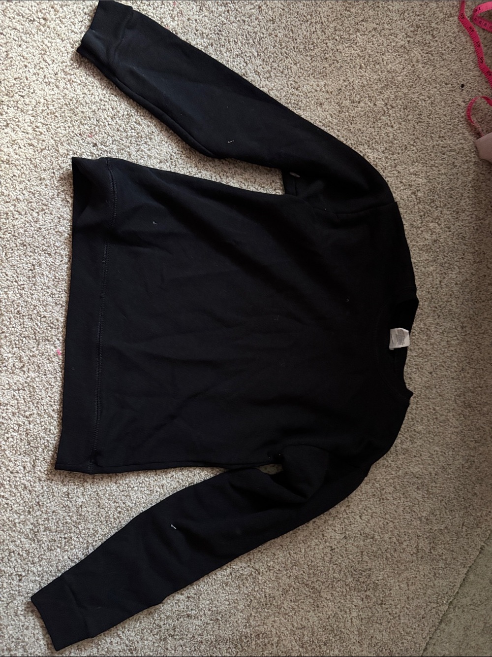 Hanes Black EcoSmart Crewneck